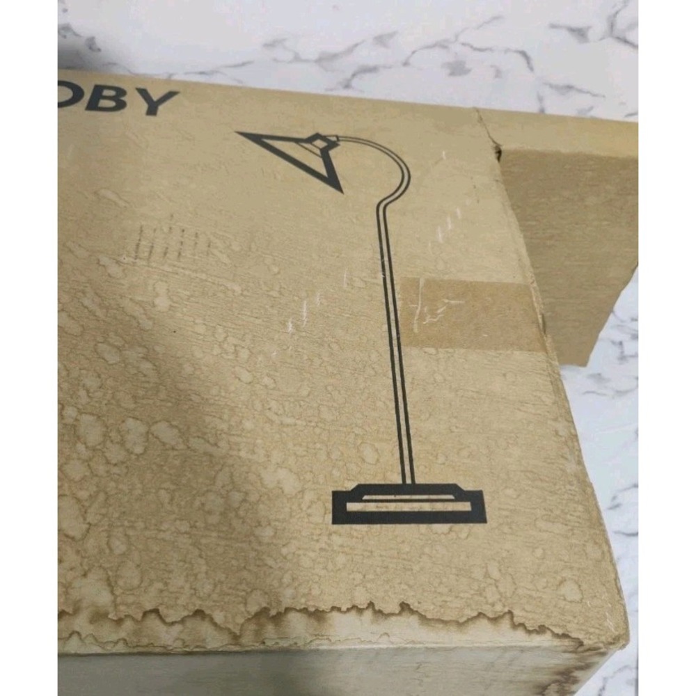IKEA Kroby Discontinued Floor Reading Lamp Lamp  Glass Shade 133cm Vtg Nos